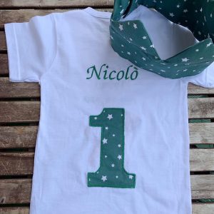 Corona e T-shirt personalizzabile compleanno