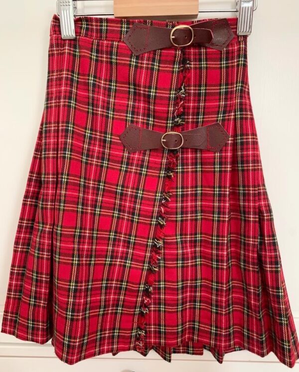 Gonna pieghe tartan bambina