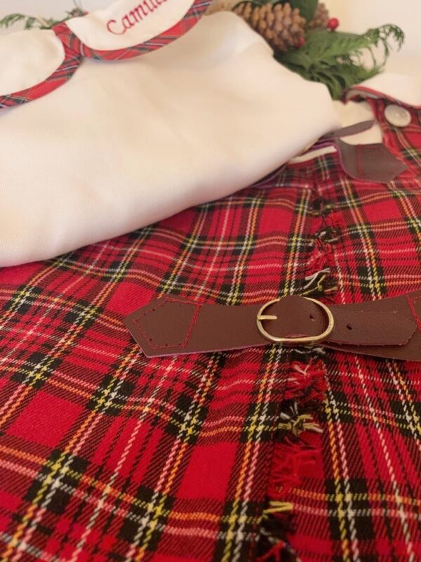 Gonna pieghe tartan bambina - immagine 3