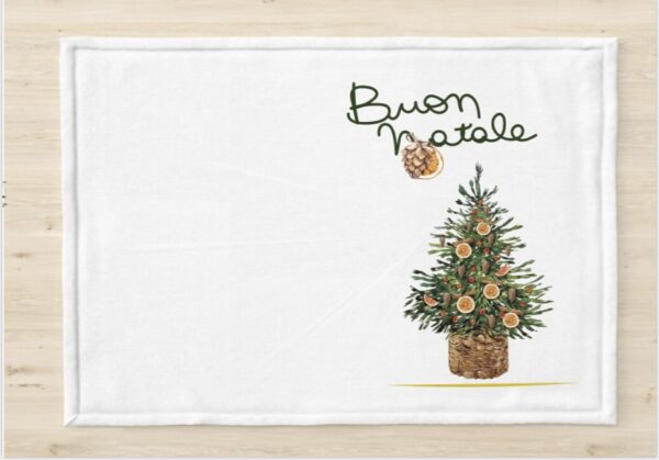 Tovaglie americane Natale in cotone canavs e grafiche stampate a trasferimento termico, personalizzabili. - immagine 8