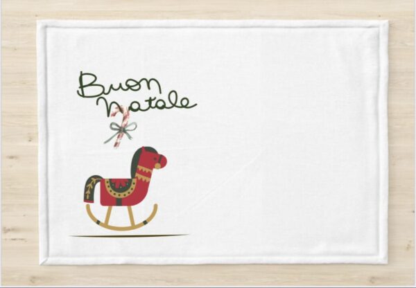 Tovaglie americane Natale in cotone canavs e grafiche stampate a trasferimento termico, personalizzabili. - immagine 6