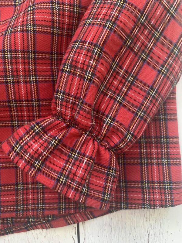 Camicia bambino/a con colletto personalizzabile, in cotone con stampa tartan - immagine 3