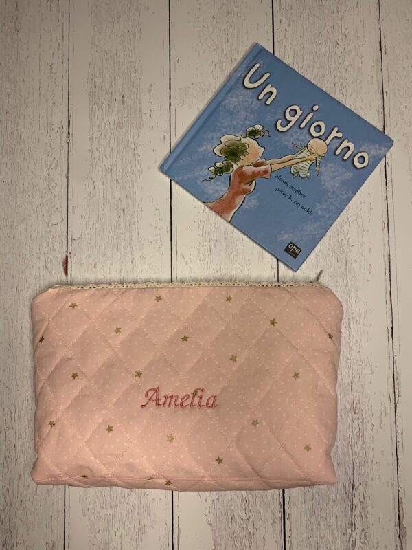 Pochette personalizzabile in tessuto di cotone organico - immagine 3