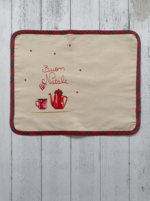 Tovaglie americane Natale in cotone canavs e grafiche stampate a trasferimento termico, personalizzabili. - immagine 5