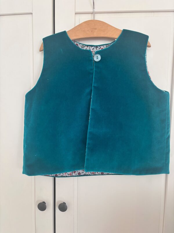 Gilet velluto bambina bambino - immagine 3