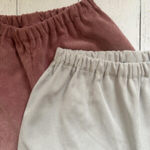 Pantalone in velluto bambina-bambino con elastico