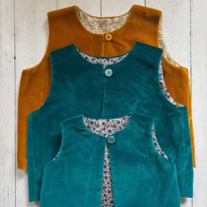 Gilet velluto bambina bambino