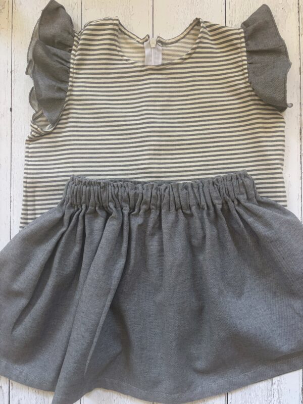 Completo Laura maglia e gonna in cotone organico certificato - immagine 10