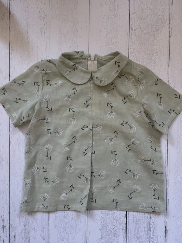 Maglia Emma maniche corte con colletto tondo in cotone organico - immagine 7