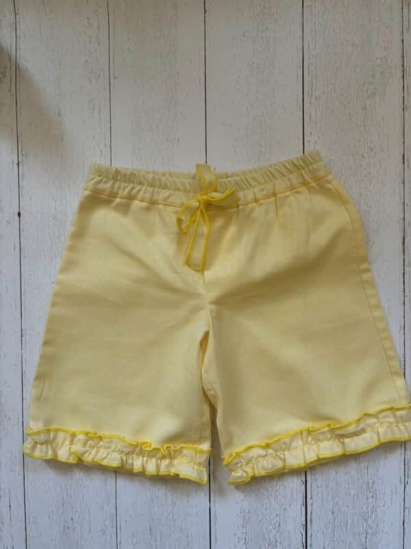 Pantalone corto Beatrice con dettaglio in cotone lino - immagine 5