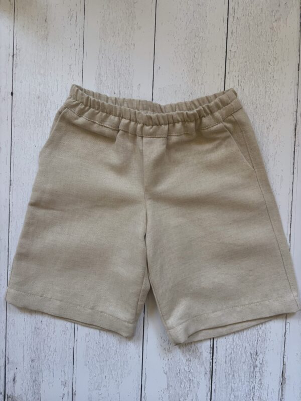 Pantalone corto Edoardo,  all'inglese in cotone lino - immagine 5
