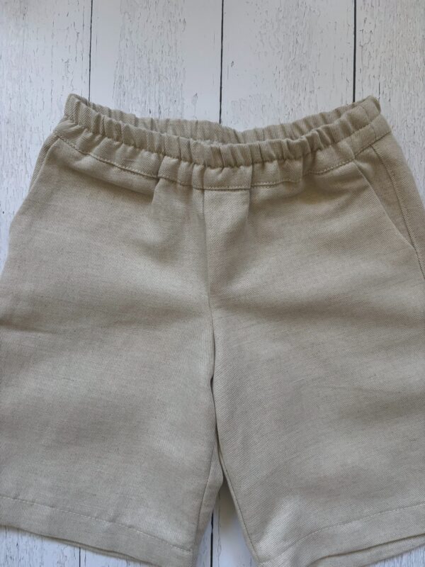 Pantalone corto Edoardo,  all'inglese in cotone lino - immagine 4