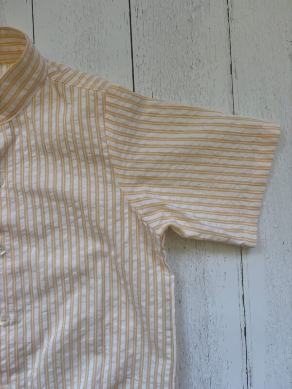 Camicia Tommaso maniche corte con collo alla coreana in cotone organico - immagine 6
