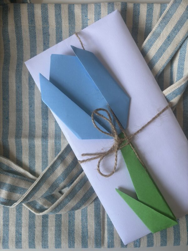 Tote bag in cotone con lettera abbinata, regalo maestre e maestri